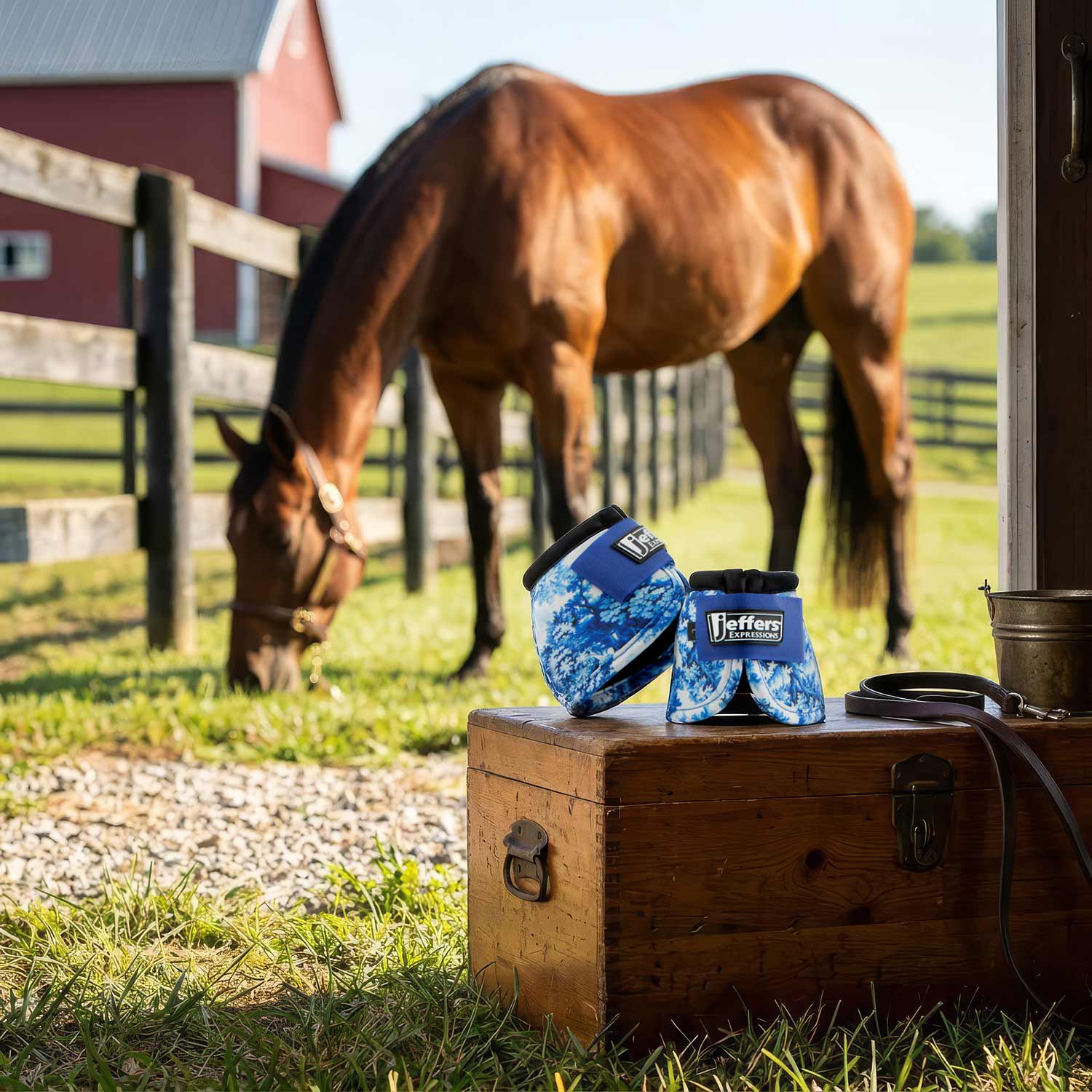 Jeffers Expression No-Turn Bell Boots for Horses, Pair