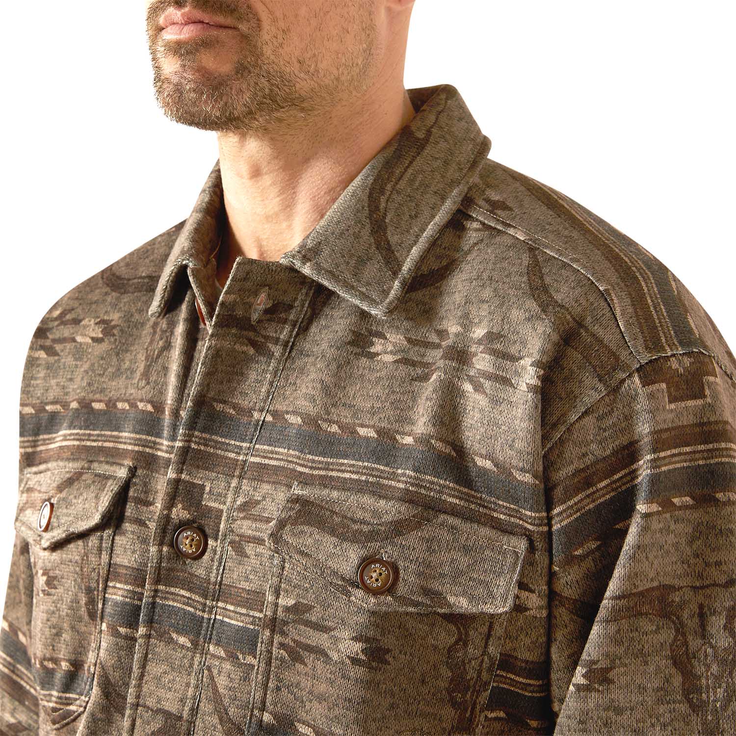 Ariat Mens Caldwell Printed Shirt Jacket