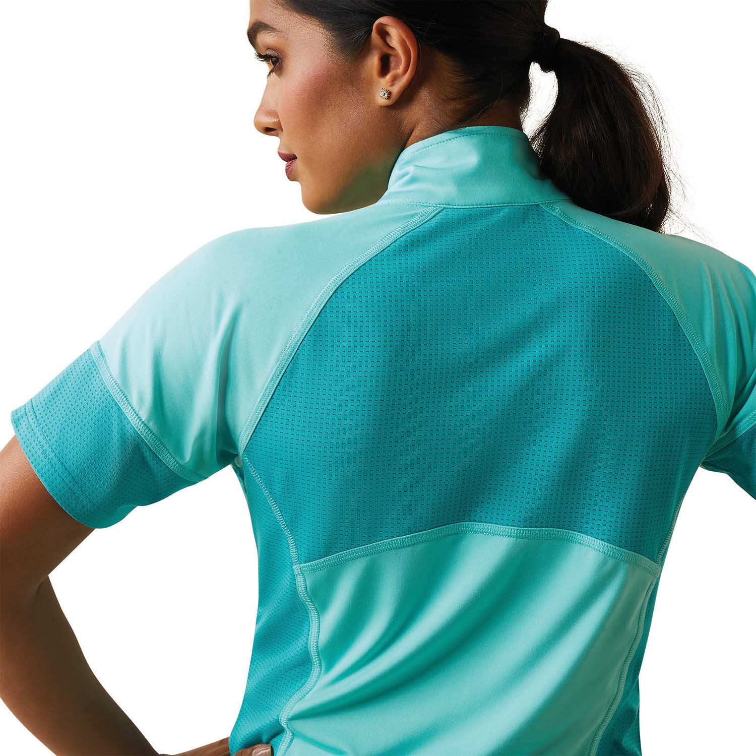Ariat Women’s Cambria Jersey 1/4 Zip Baselayer – Lightweight Riding Shirt with UPF 50+