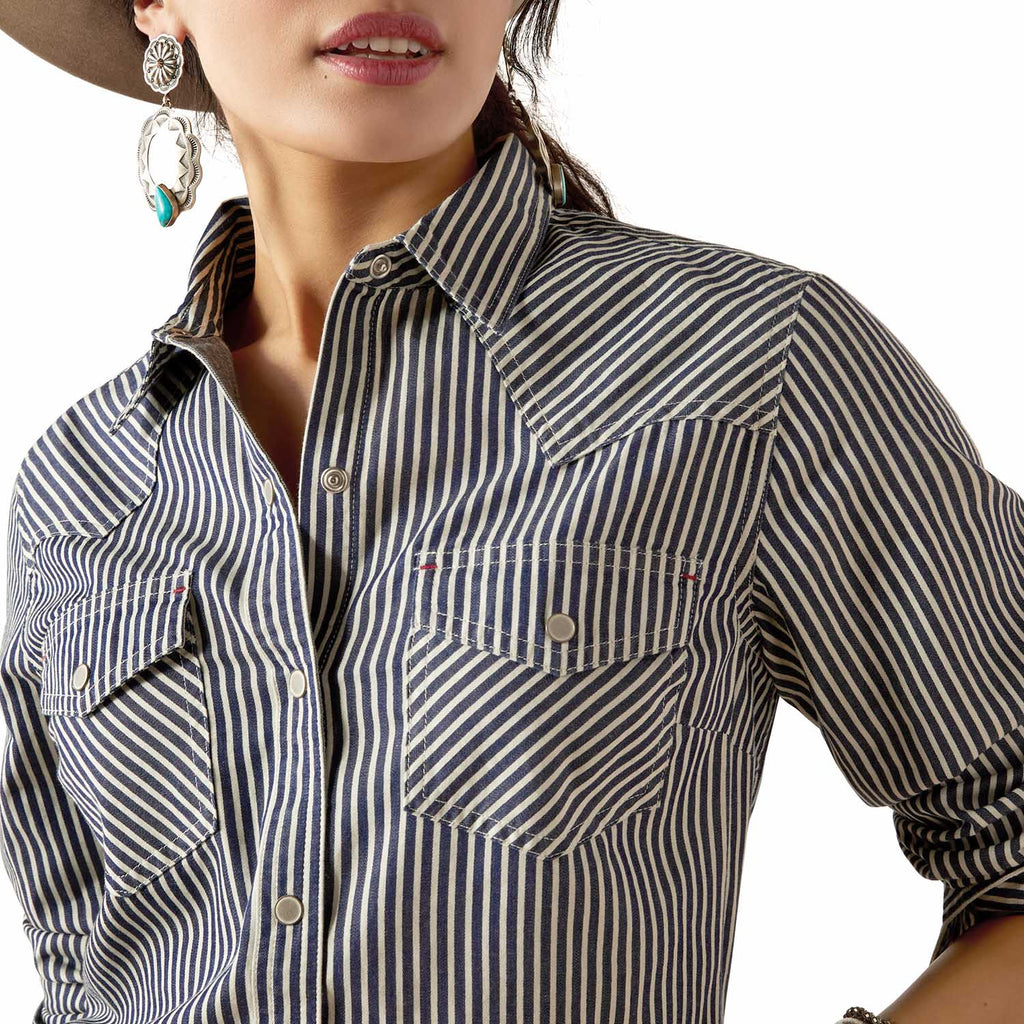 Ariat Women's Railroad Stripe Long Sleeve Shirt