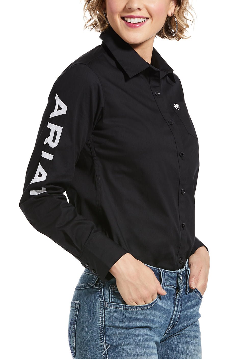 Ariat Women’s Team Kirby Wrinkle-Resistant Stretch Western Performance Shirt