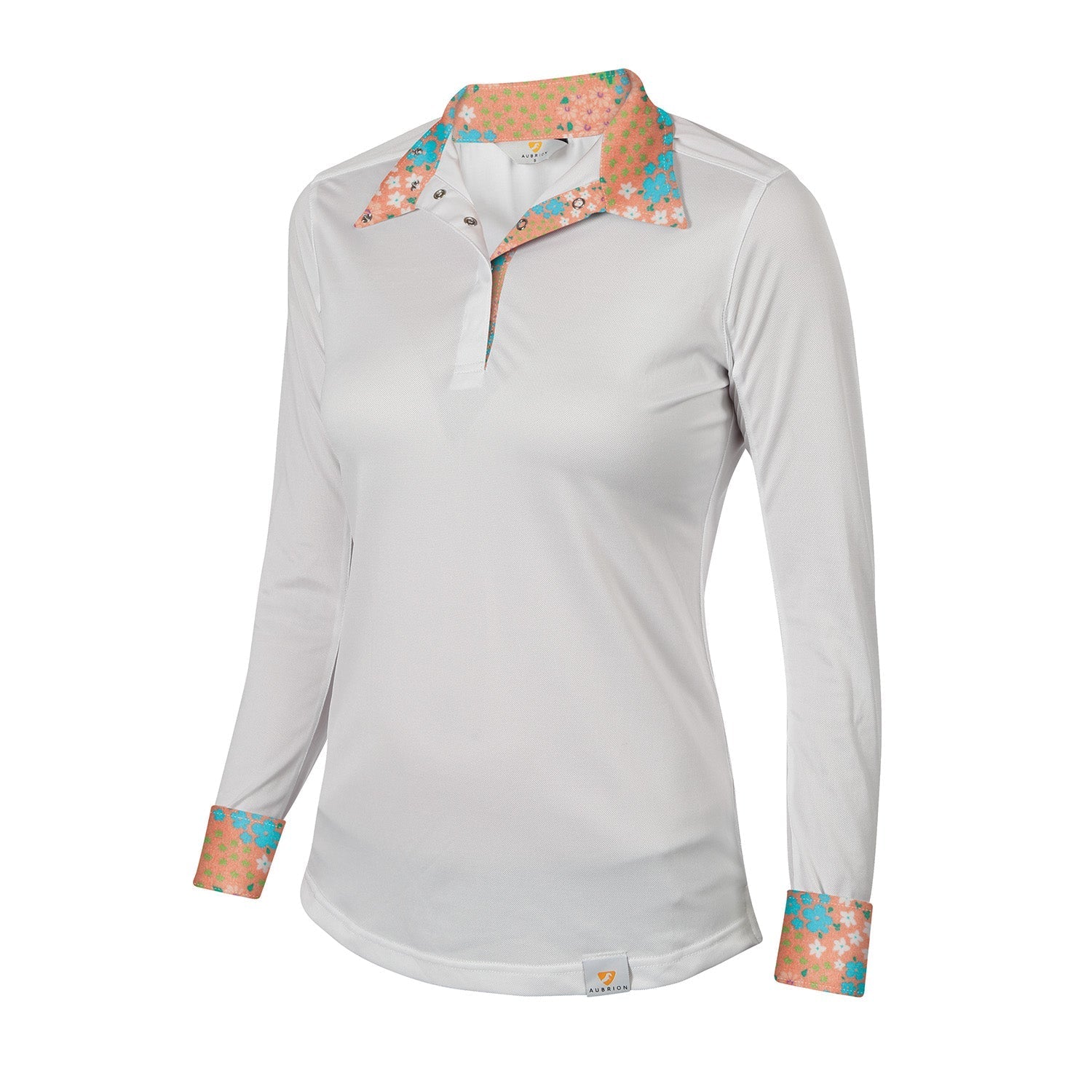 Aubrion Girl's Equestrian Style Long Sleeve Show Shirt
