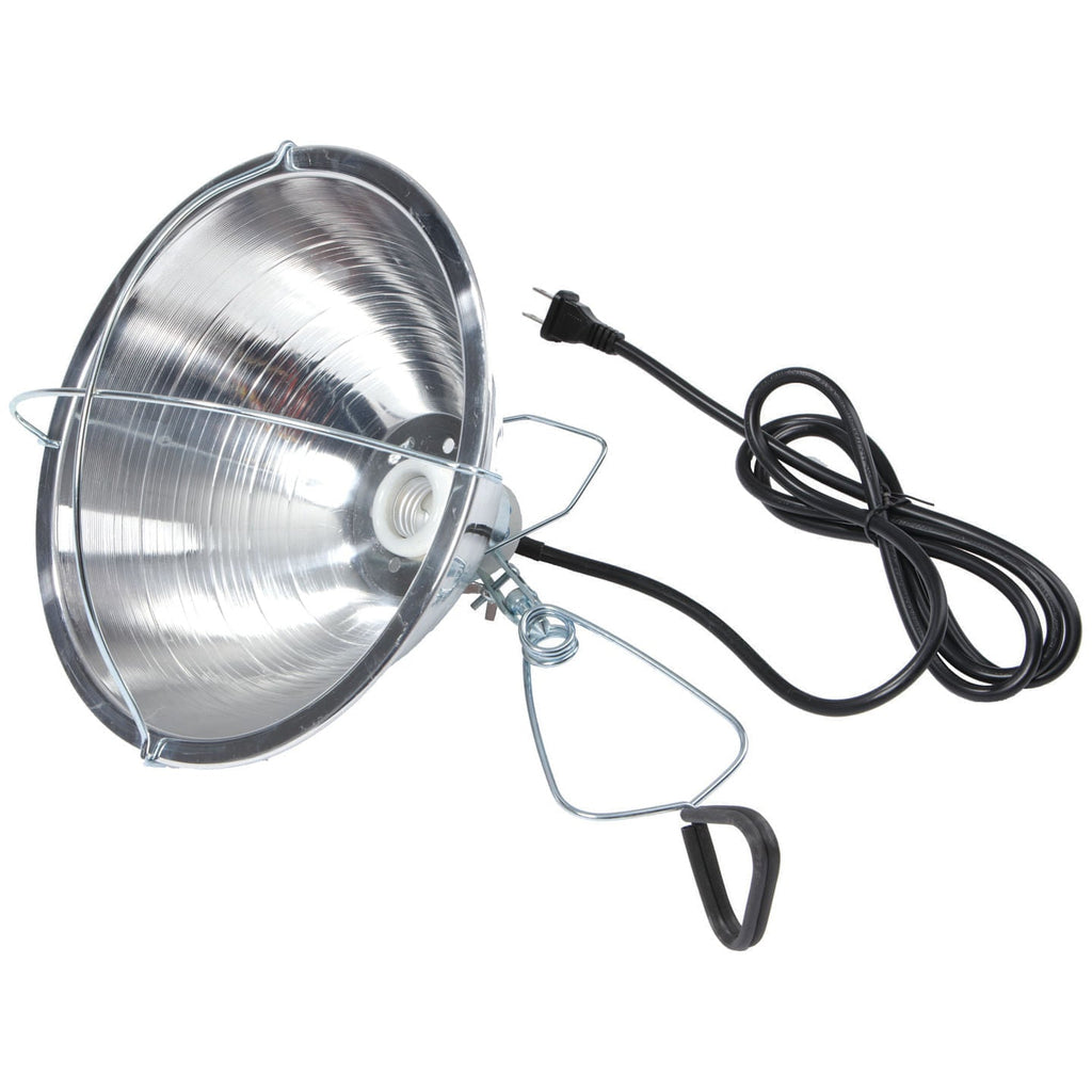 Clamp-On Brooder Heat Lamp for Chicks & Poultry - Compatible with 250W Red & Clear Heat Bulbs