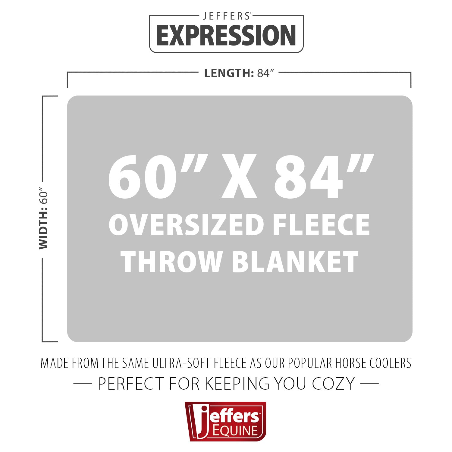 Jeffers Expression Oversized Fleece Throw Blanket