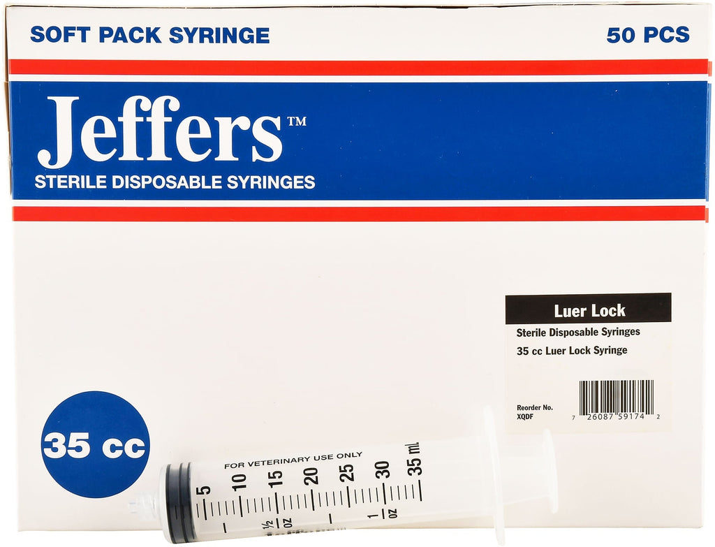 Jeffers Luer Lock Syringes, Boxes
