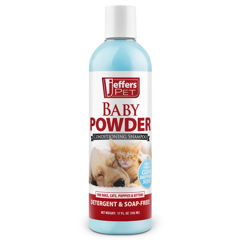 Jeffers Pet Baby Powder Tearless Conditioning Shampoo for Puppies and Kittens