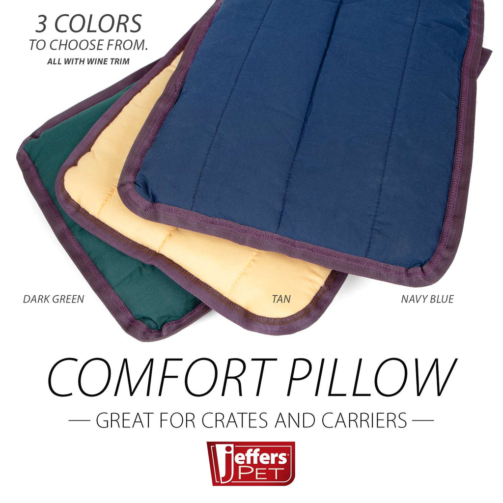 Jeffers Pet Washable Comfy Dog Pillow for Crates, Carriers, or Lounging