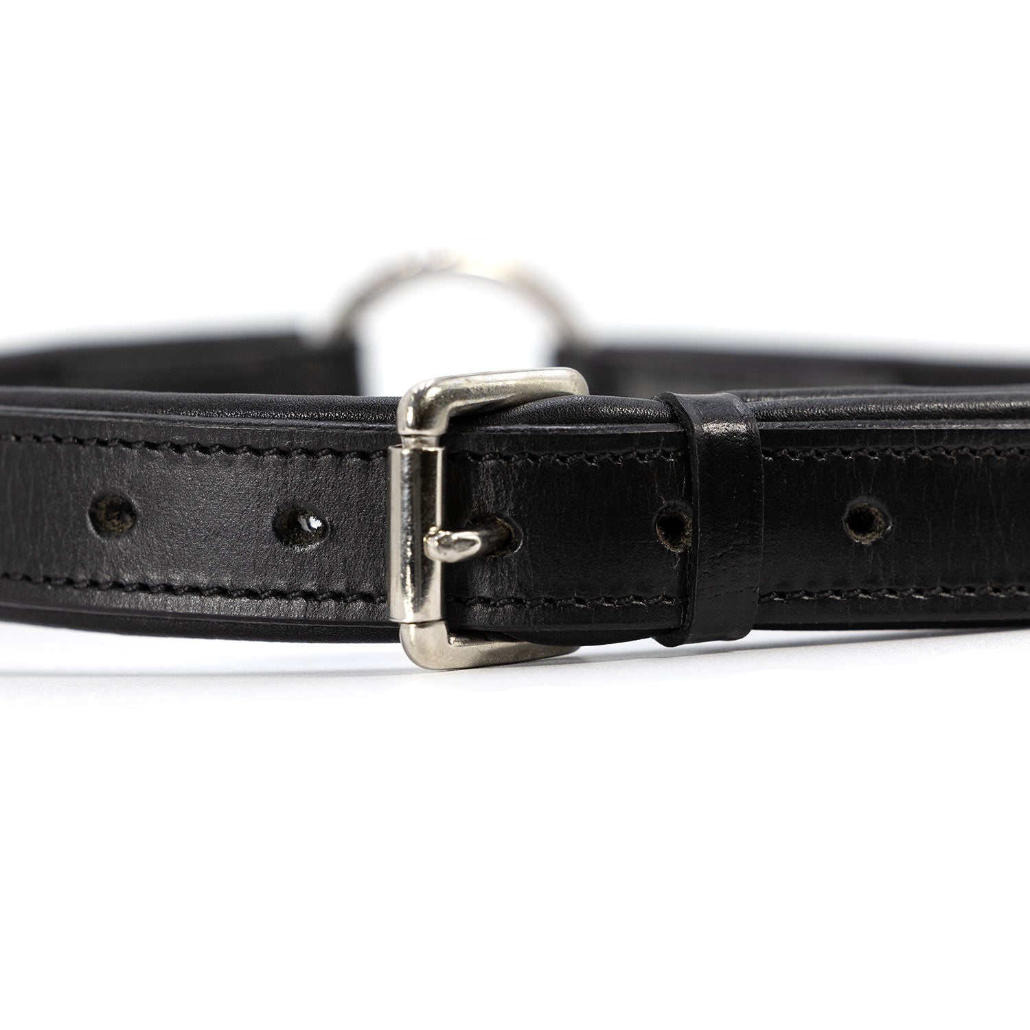 Jeffers Premium Padded Black Leather Dog Collars