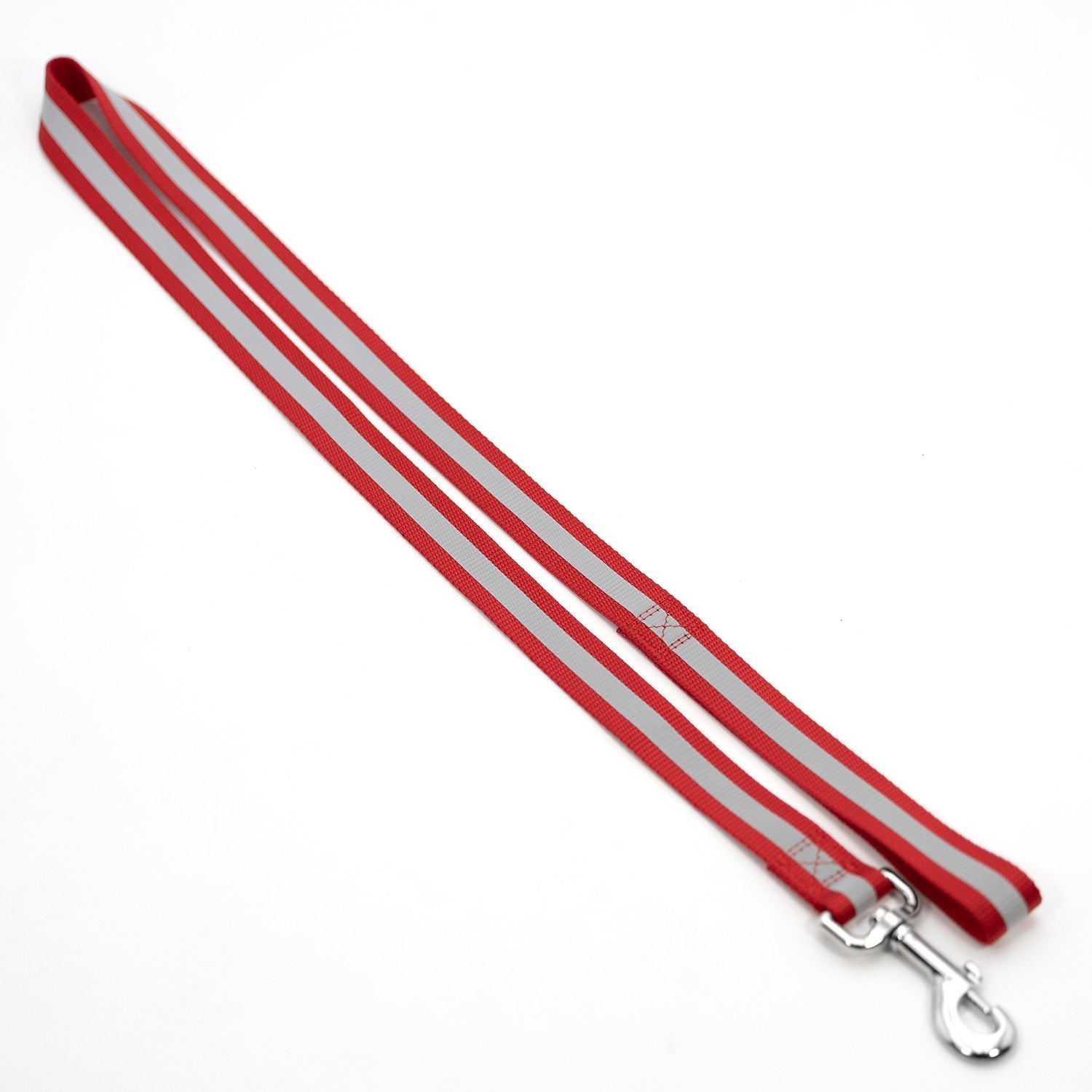 Jeffers Reflective Glow-in-the-Dark Safety Stripe Nylon Dog Leash, 1" W x 4' L