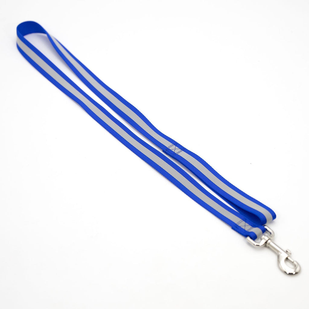 Jeffers Reflective Glow-in-the-Dark Safety Stripe Nylon Dog Leash, 1" W x 4' L