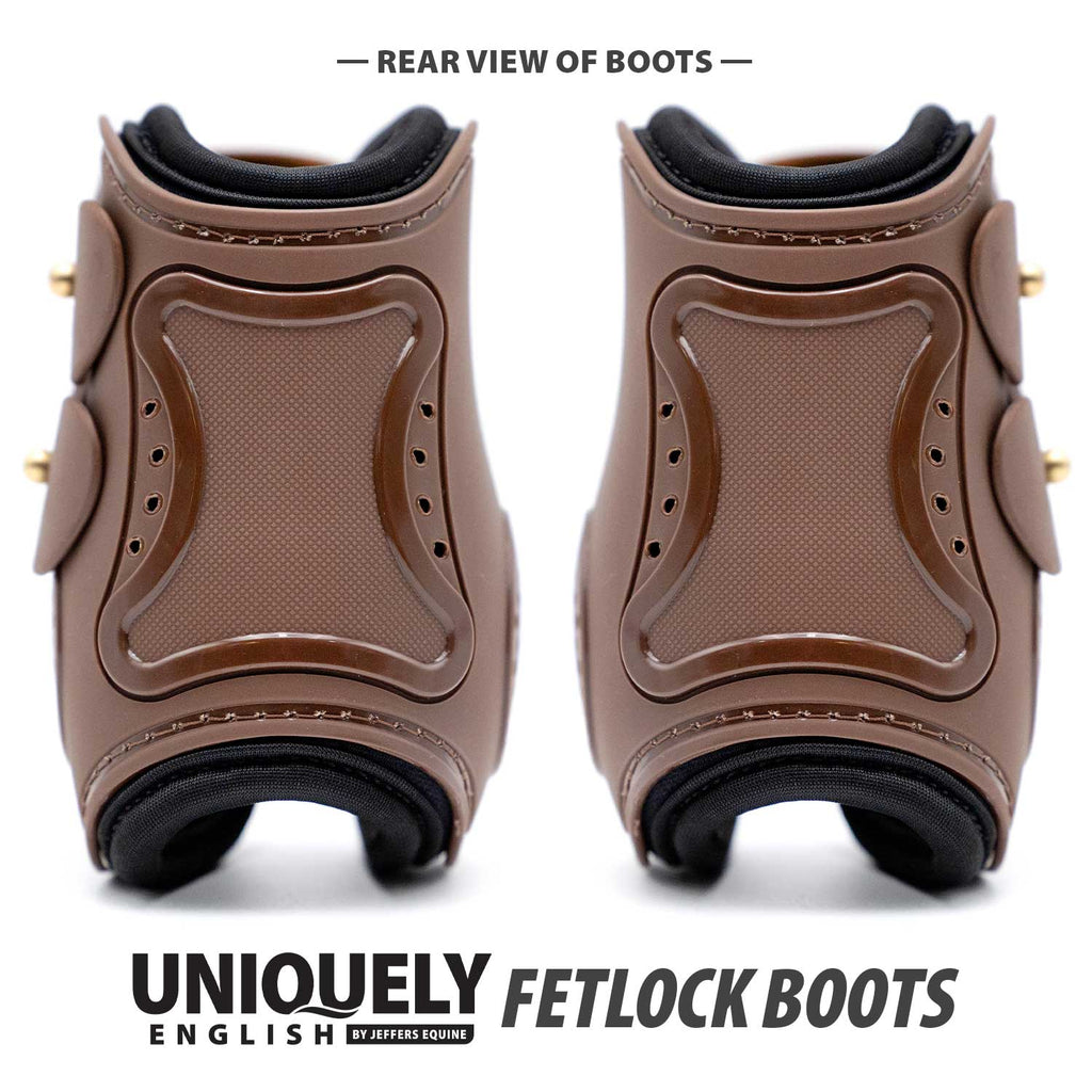 Jeffers Uniquely English Fetlock Boots for Horses, 2-Pack