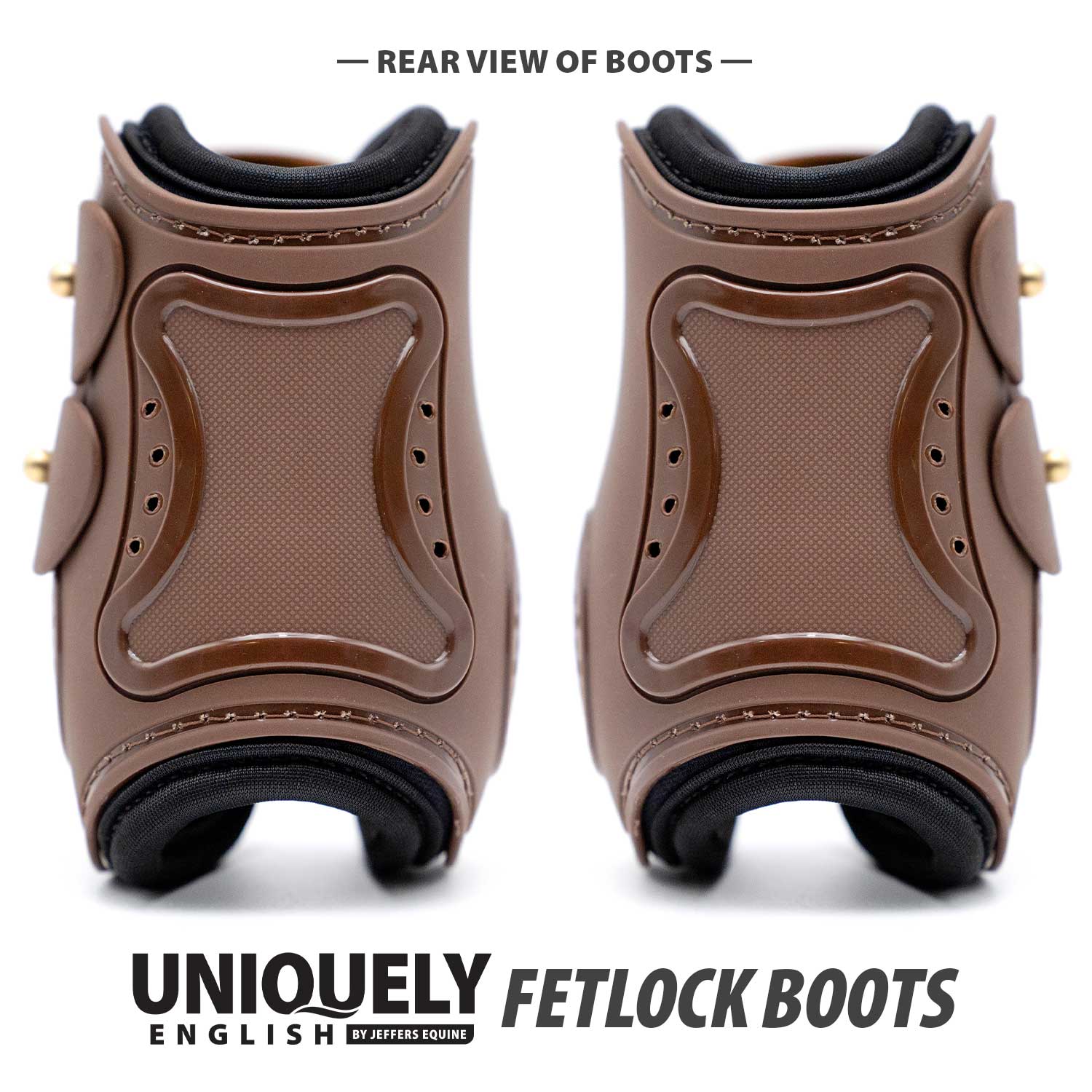 Jeffers Uniquely English Fetlock Boots for Horses, 2-Pack
