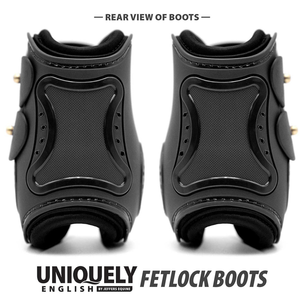 Jeffers Uniquely English Fetlock Boots for Horses, 2-Pack
