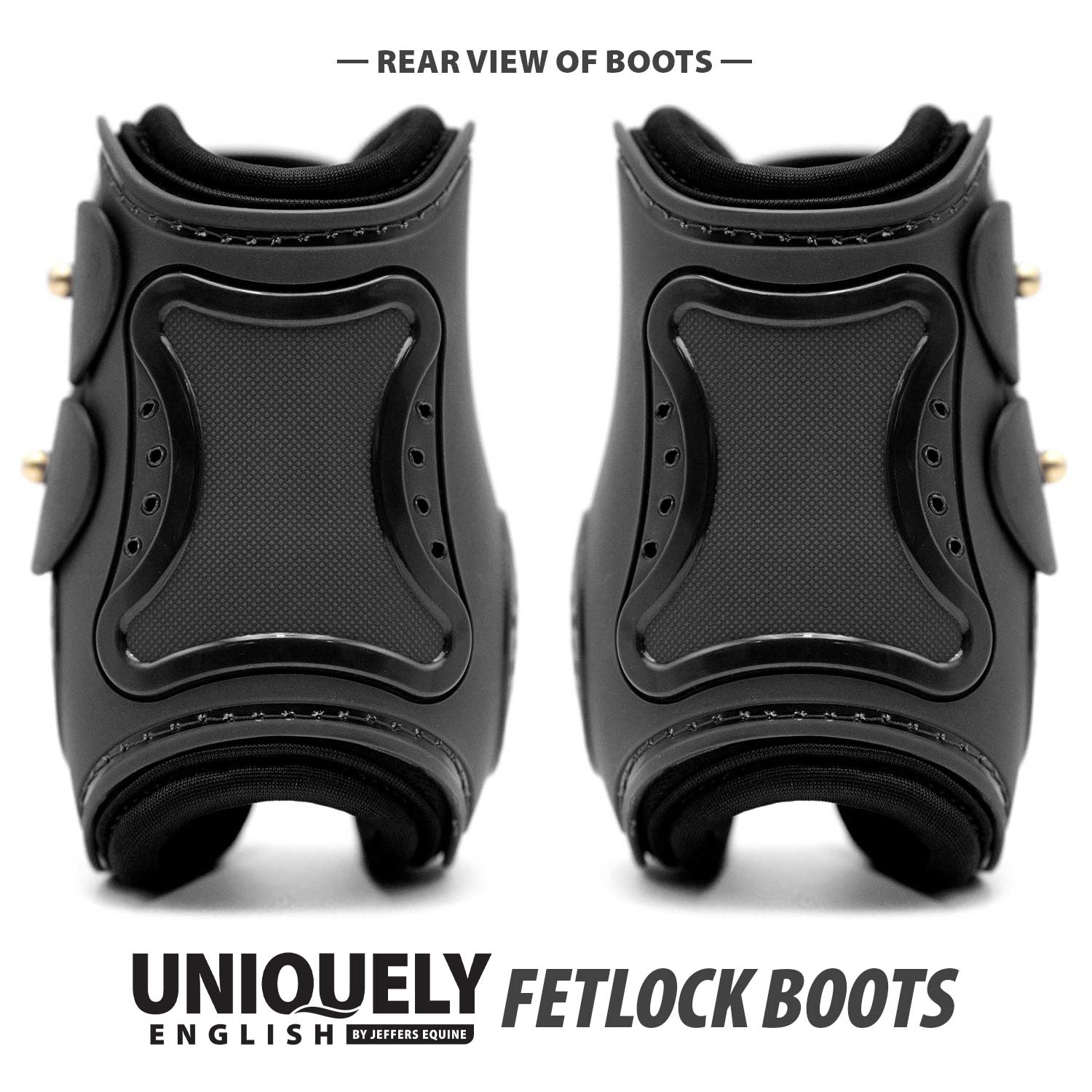 Jeffers Uniquely English Fetlock Boots for Horses, 2-Pack