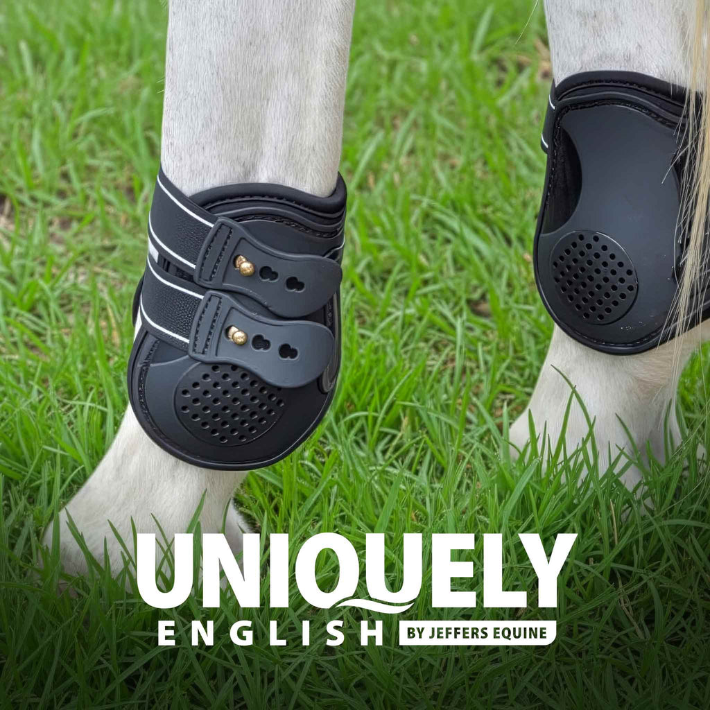 Jeffers Uniquely English Fetlock Boots for Horses, 2-Pack