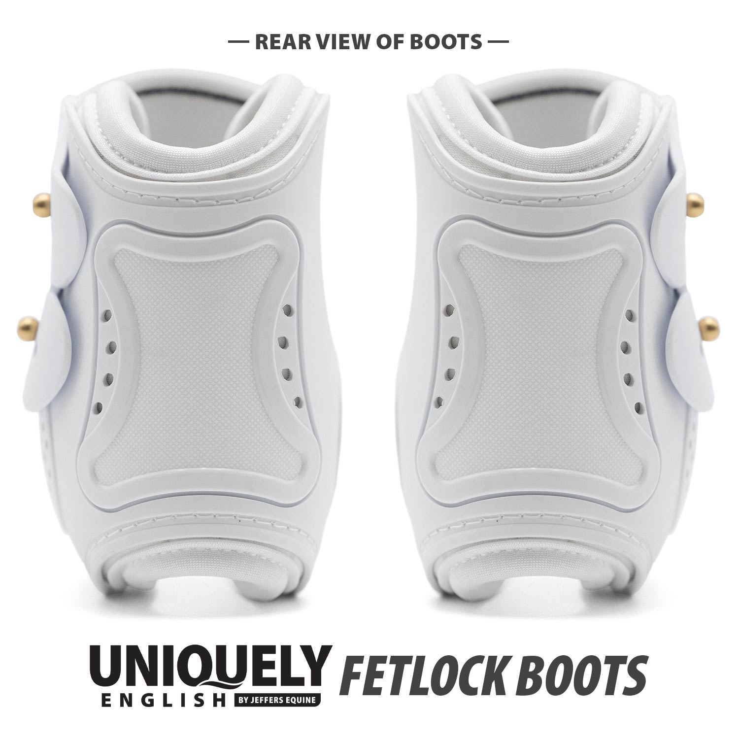 Jeffers Uniquely English Fetlock Boots for Horses, 2-Pack