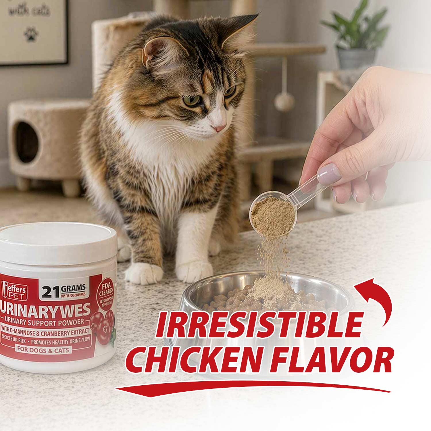 Jeffers UrinaryWes Urinary Support Supplement Powder for Dogs & Cats