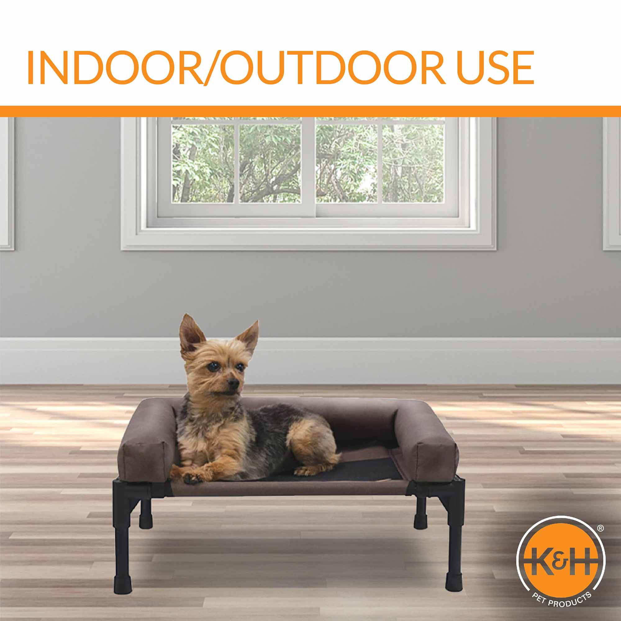 K&H Pet Products Original Bolster Pet Cot Elevated Pet Bed