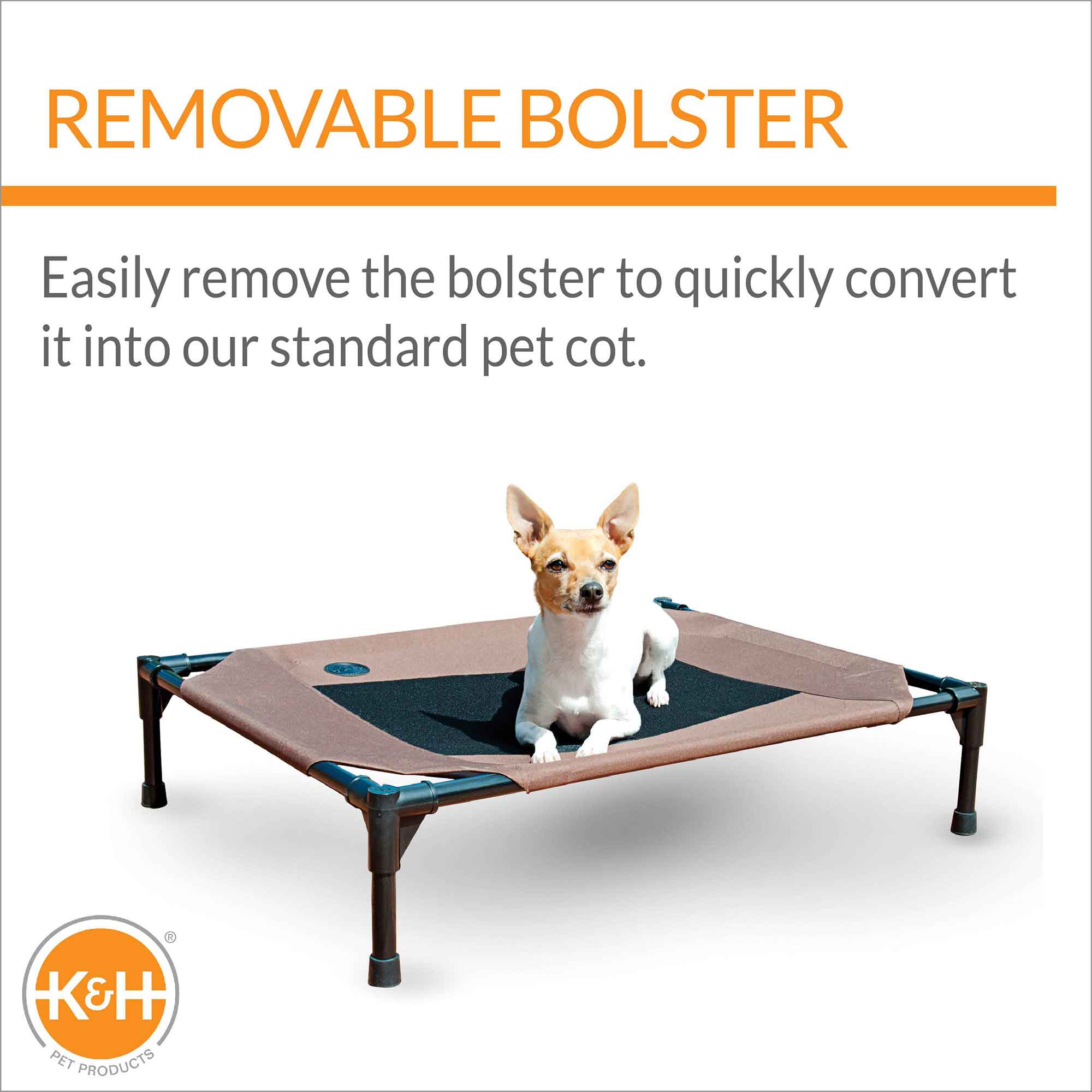 K&H Pet Products Original Bolster Pet Cot Elevated Pet Bed