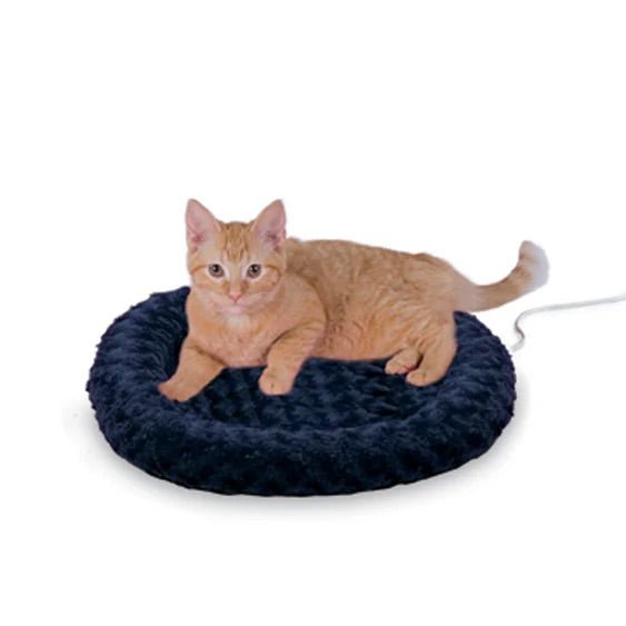 K&H Thermo-Kitty Fashion Splash Heated Cat Bed – Orthopedic, Energy-Efficient, Plush Indoor Cat Bed, Machine Washable