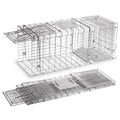 Large Foldable Live Animal Cage Trap – Humane Cat & Wildlife Trap