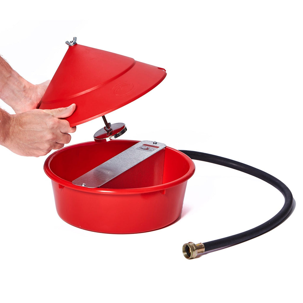 Little Giant Automatic Chicken Waterer with Cover, 5 qt