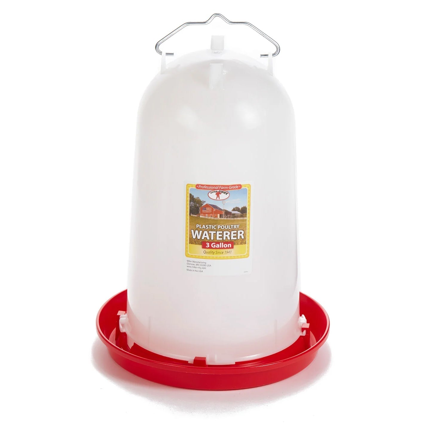 Little Giant Plastic Hanging Poultry Fountain, 3 Gallon