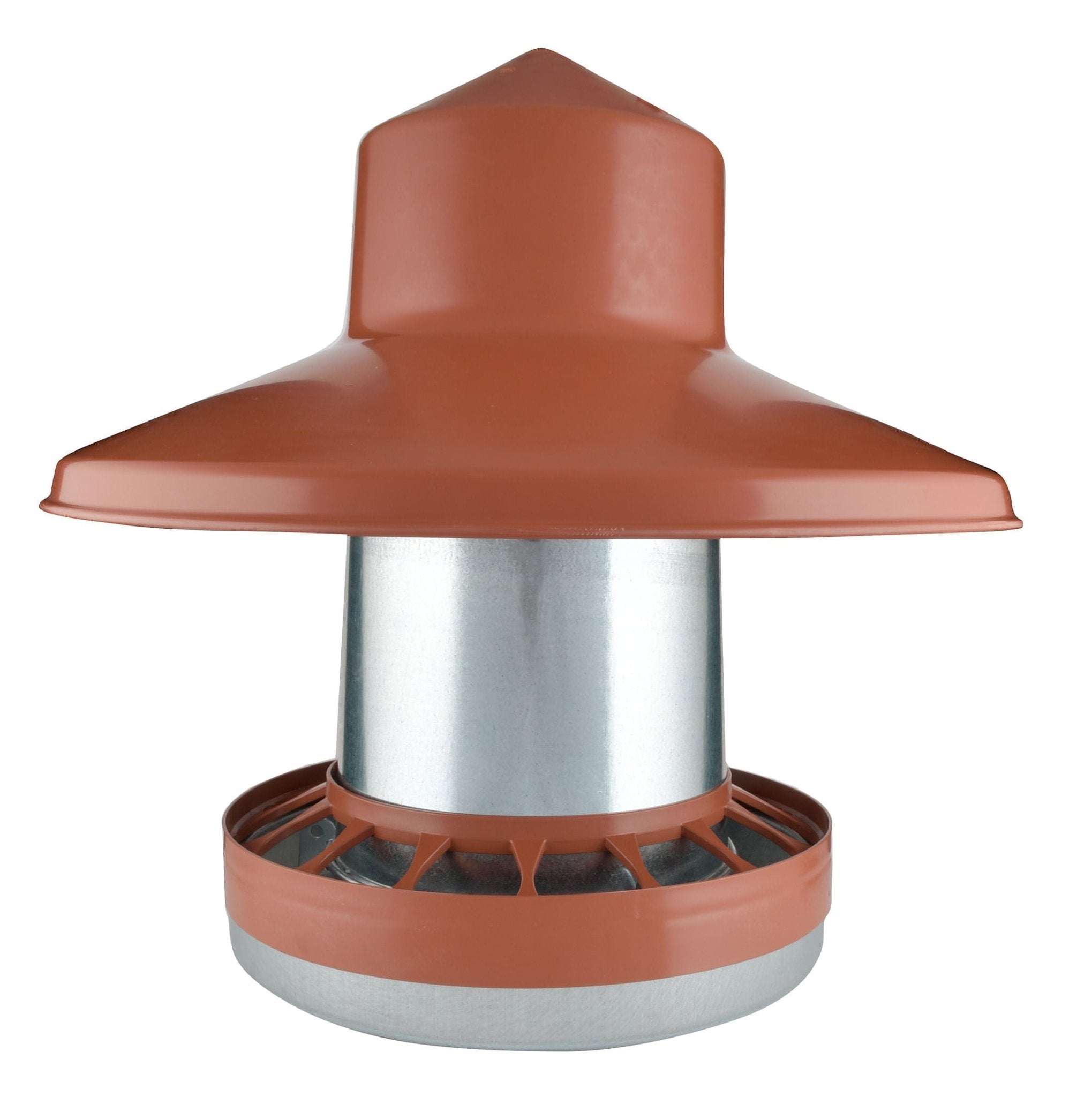 Hanging Galvanized Metal Chicken Feeder & Accessories