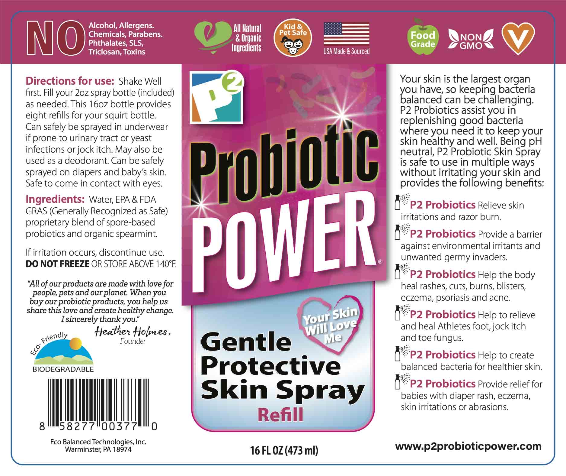 Probiotic Power Skin Spray & Refills