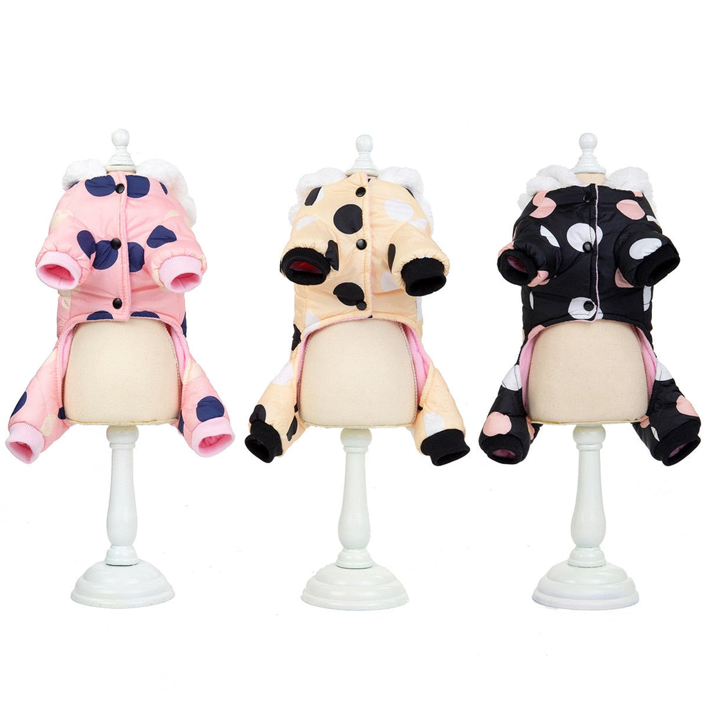 Big Polka Dot Snowsuit Jumpsuit