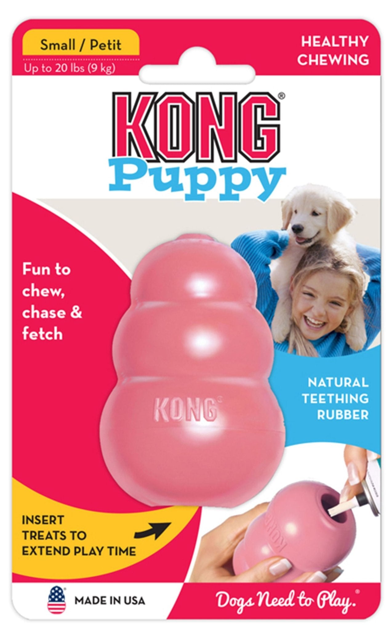 Puppy KONG Treat-Stuffing Chew Dog Toy