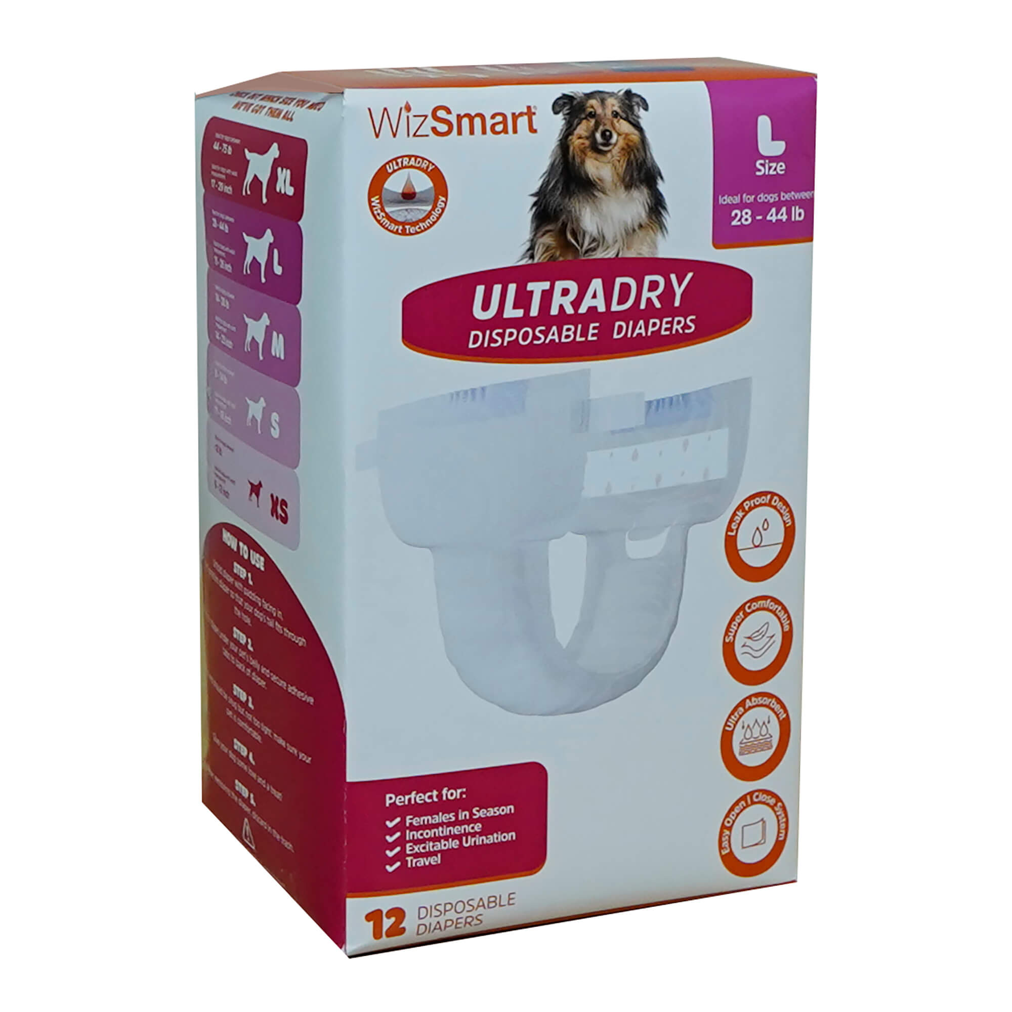 WizSmart UltraDry Disposable Diapers
